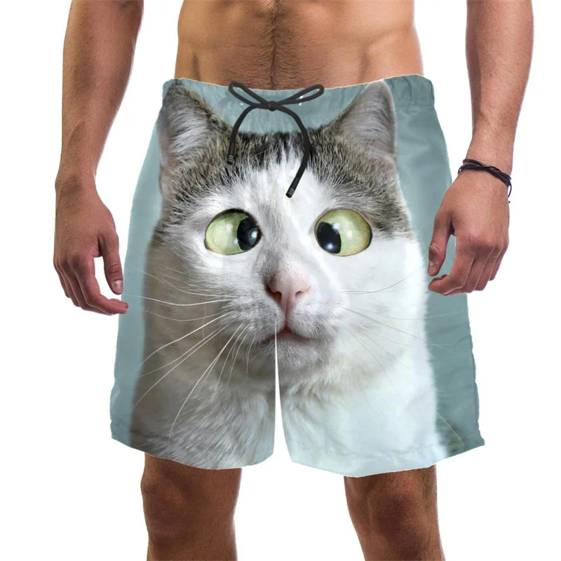 3d Print Funny Cat Beach Short - Trunks Board Surf review and price