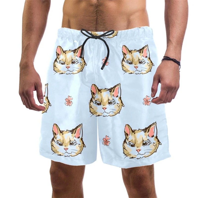3d Print Funny Cat Beach Short - Trunks Board Surf review and price