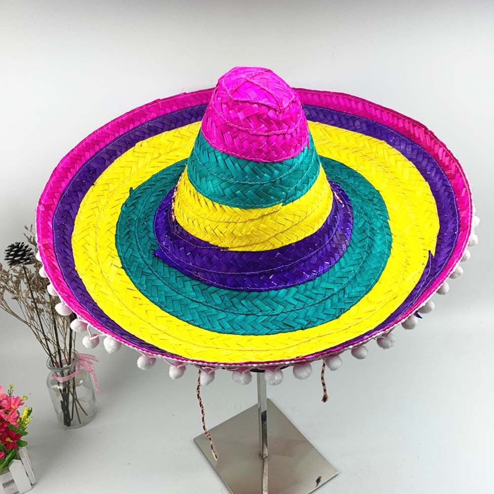 Summer Wide Brim Mexican Party - Bucket Hat Straw review and price