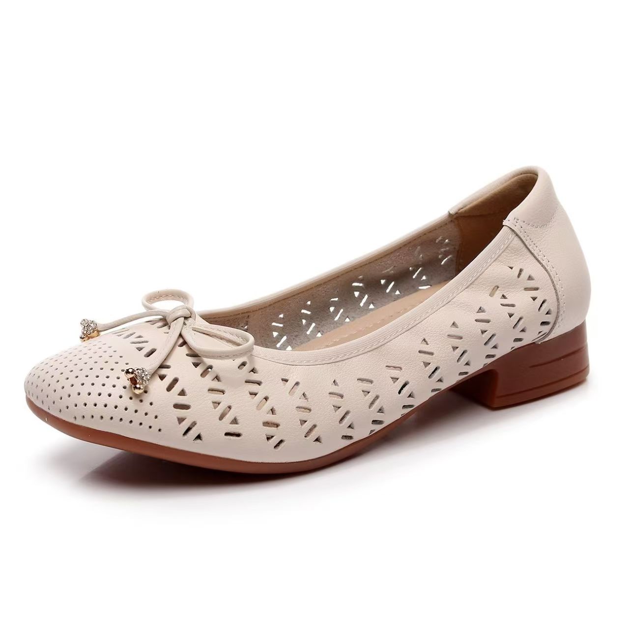 Women's Genuine Leather Hollow - Casual Sandal Leather review and price