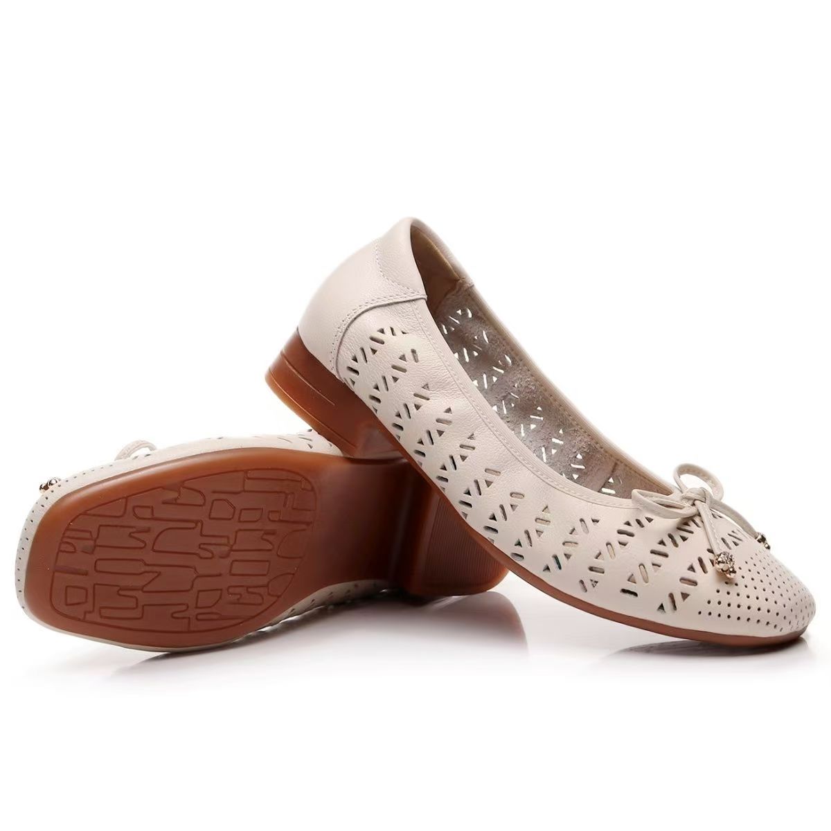 Women's Genuine Leather Hollow - Casual Sandal Leather review and price