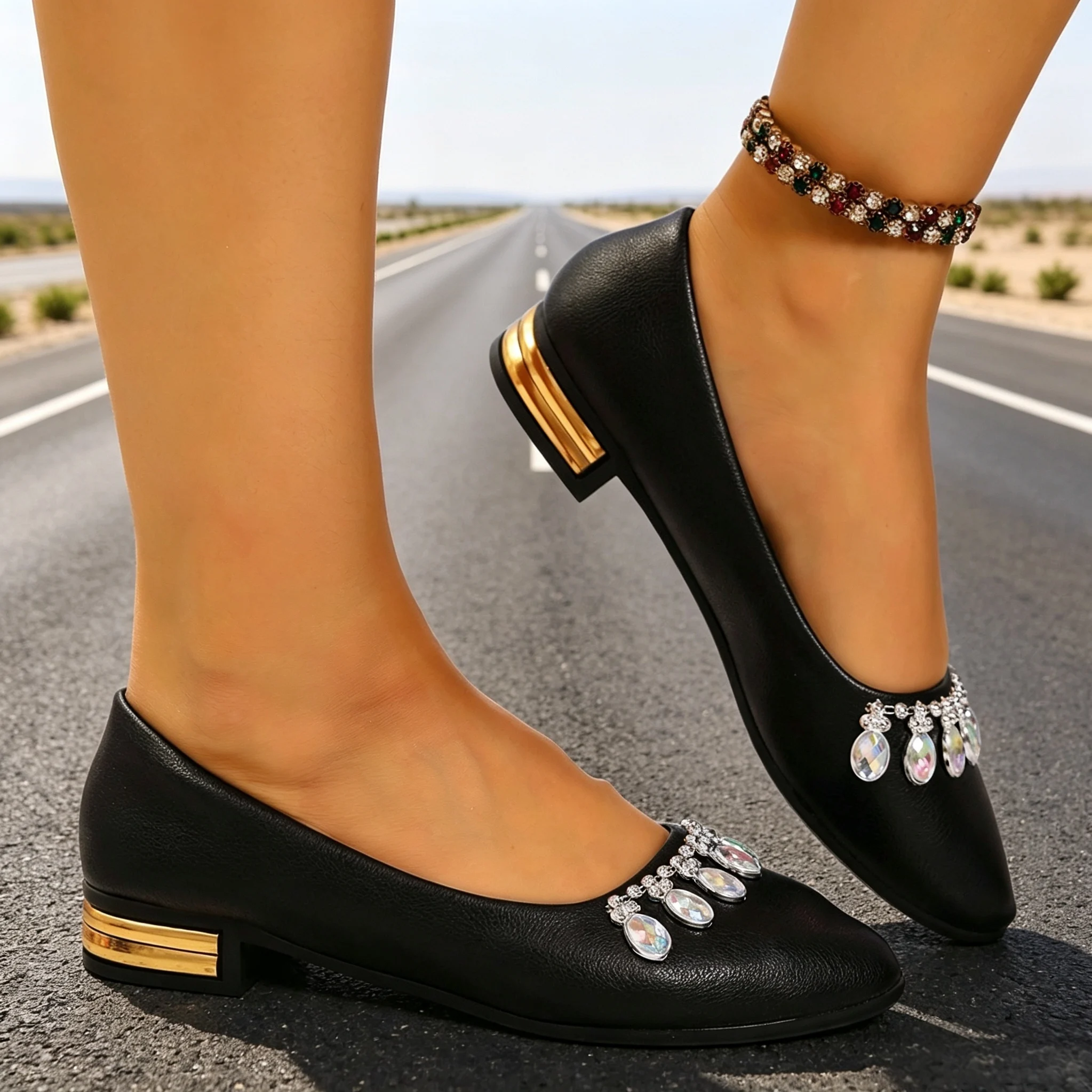 Women Flats Pointed Toe Ballet - Espadrille Slip On review and price